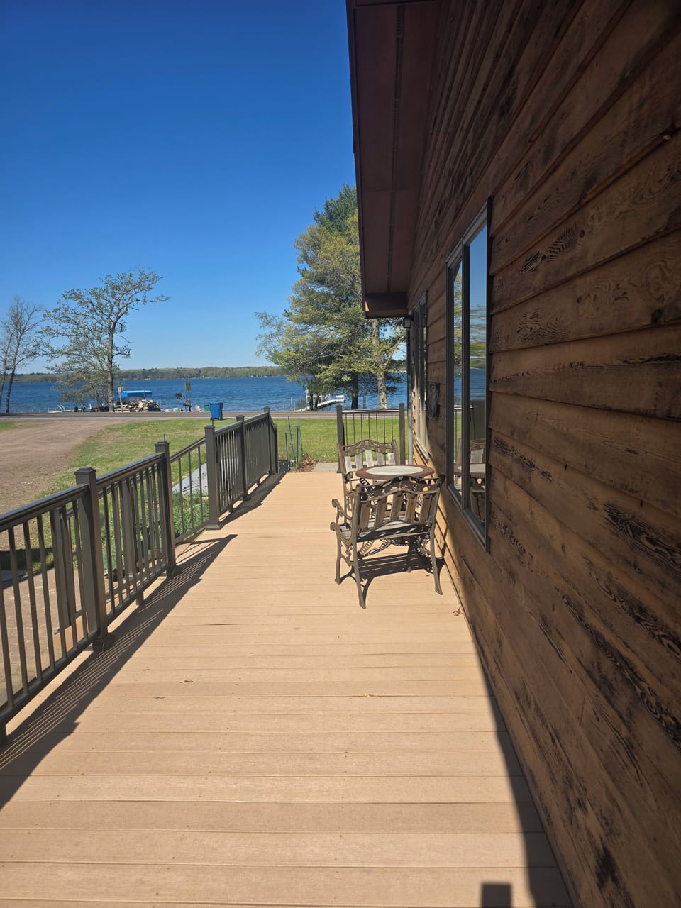 View Of Lake From Deck Off Front And Rear Doors