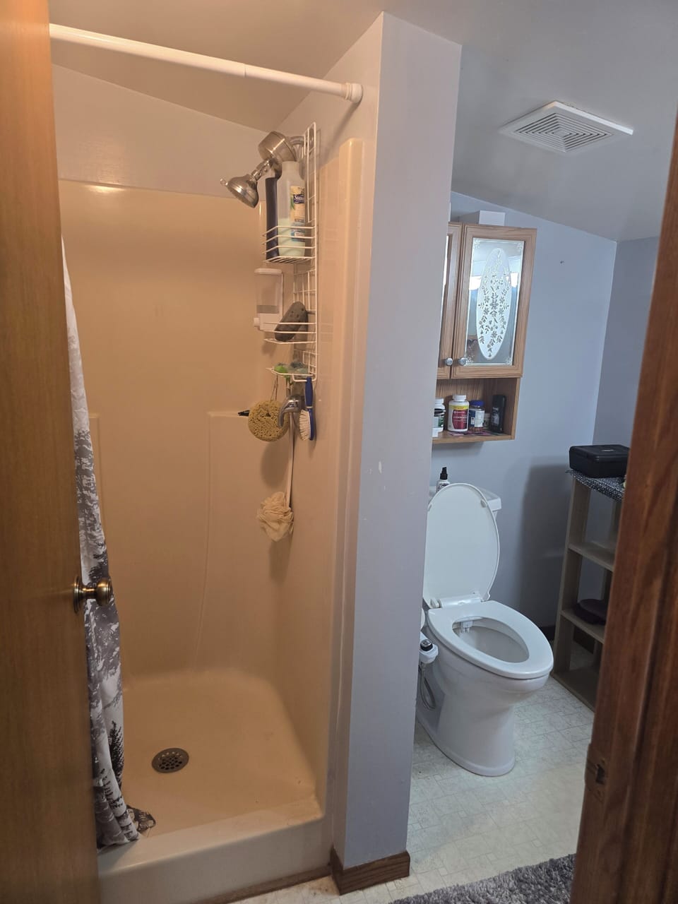 Bath 1 Within Master Bedroom, Shower, Toilet, Fan With Timer