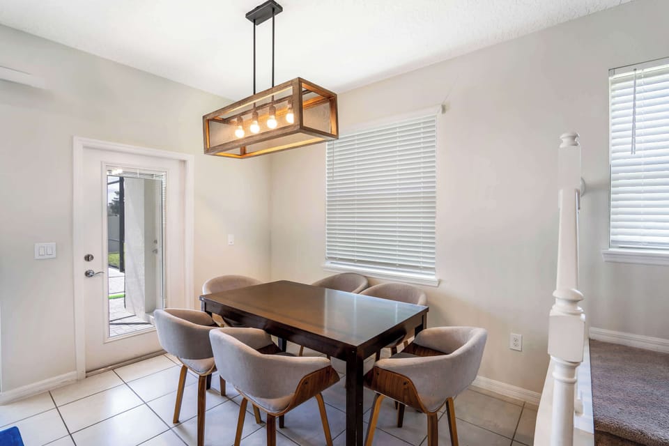 Dining table with seating for 6
