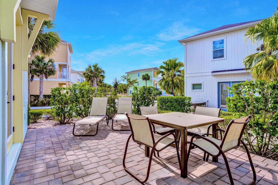 Bring the party outside to dine at the patio table with seating for 4