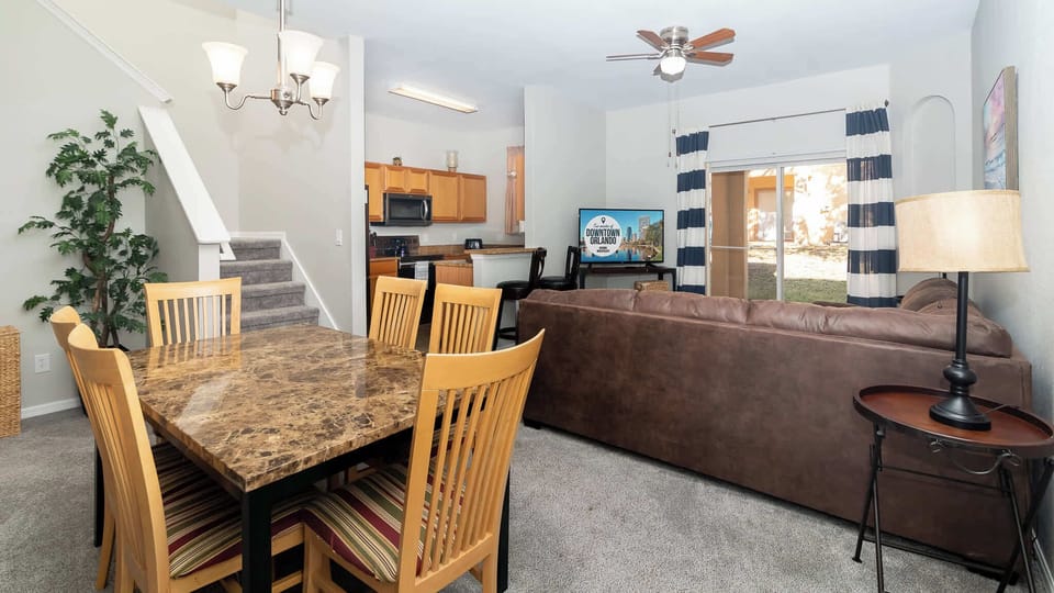 Dining and living area