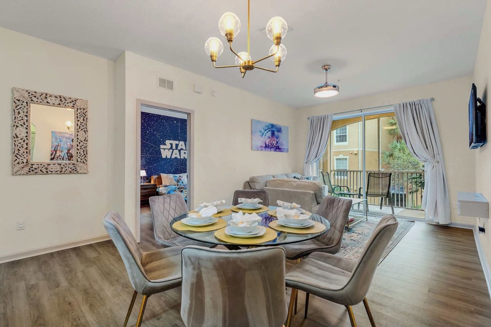 Dining table with seating for 6