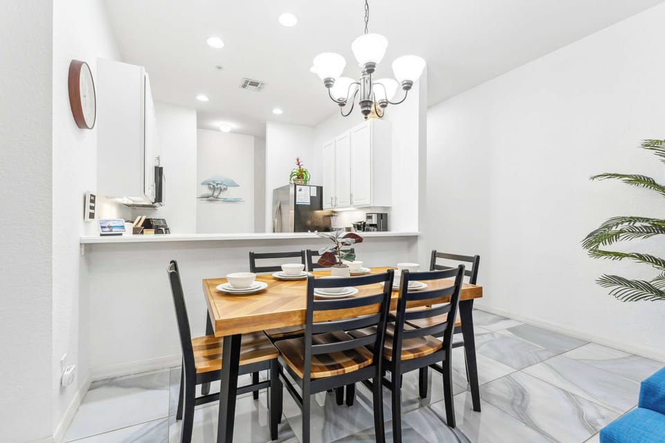 Dining table with seating for 6