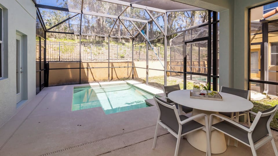 Screened in pool