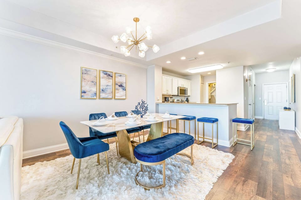 Dining table with seating for 7