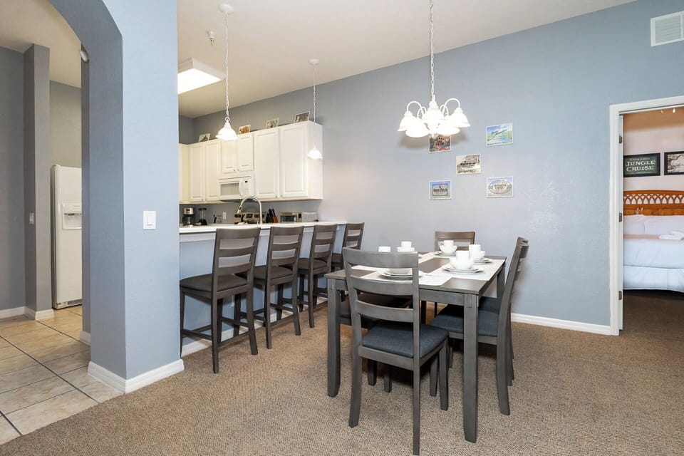Dining table with seating for 4