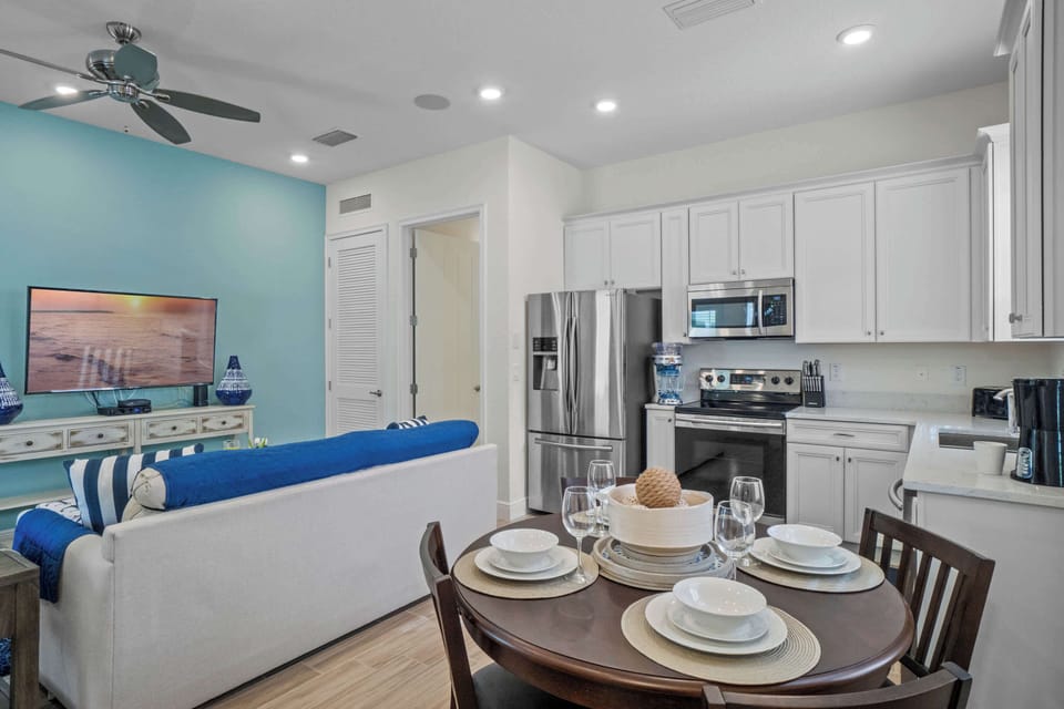 Living room open to the Kitchen