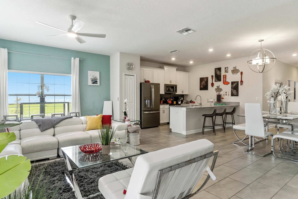 Open Kitchen and Living Room