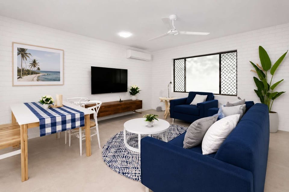 Spacious open-plan living area