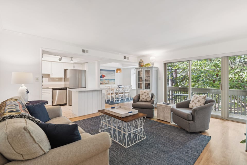 Living room with flat screen tv.