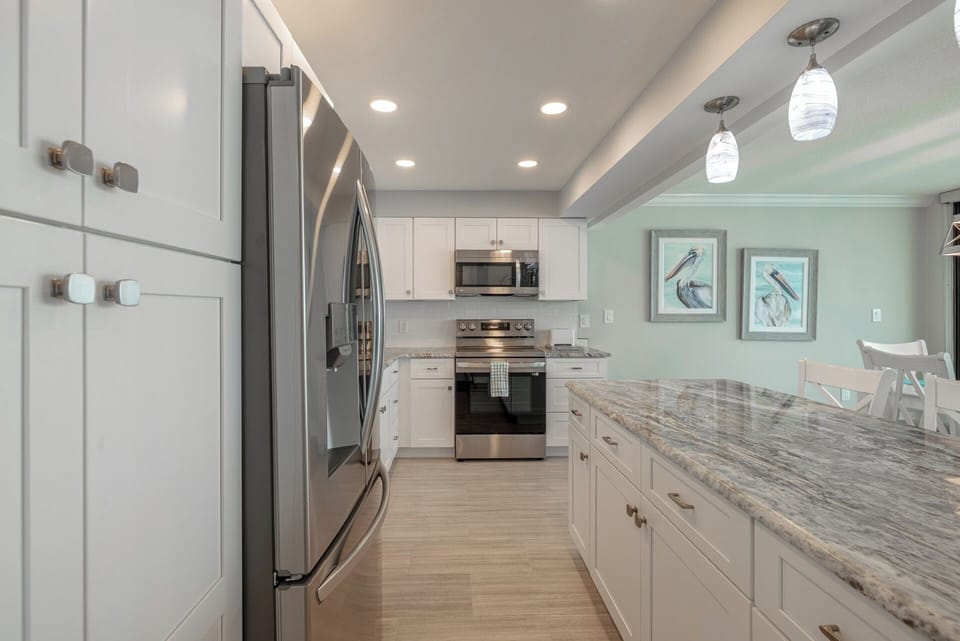 Kitchen with stainless appliances