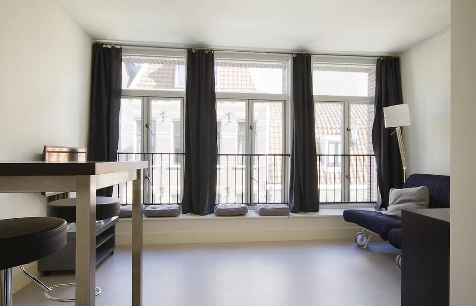 Wide window views in the main living room