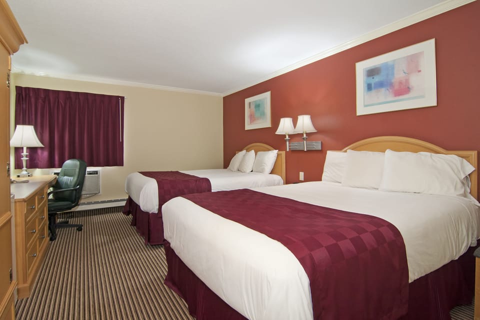 Standard Room, 2 Queen Beds, Non Smoking | Premium bedding, desk, iron/ironing board, free WiFi