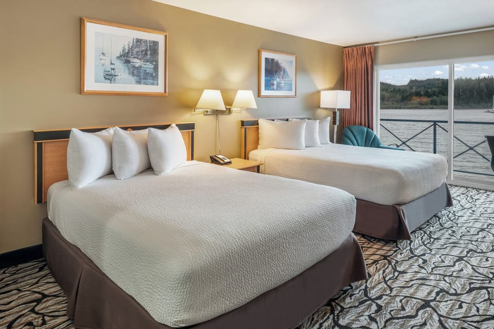 Standard Room, 2 Queen Beds, Ocean View | Hypo-allergenic bedding, minibar, individually decorated