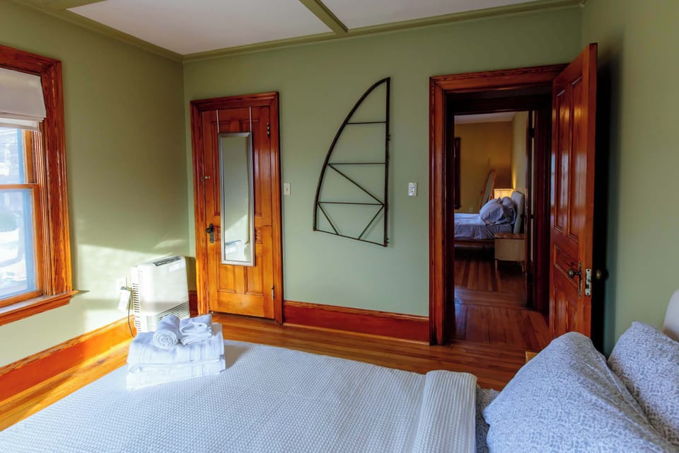 a view out of the second bedroom, the two rooms are separated by a small hallway and closets and offer excellent privacy from each other