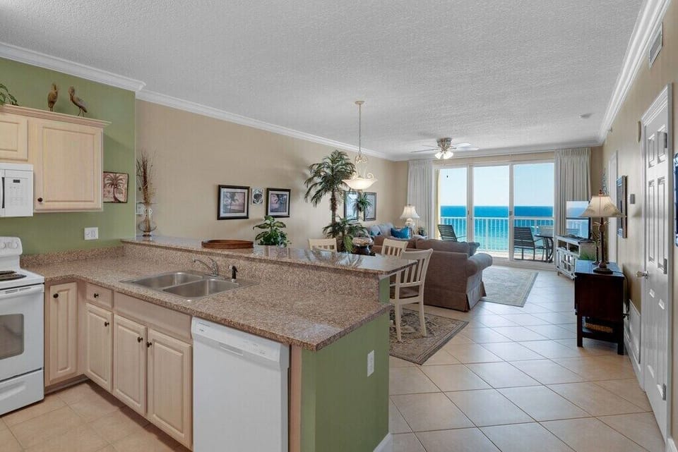 View of the Gulf from the kitchen!