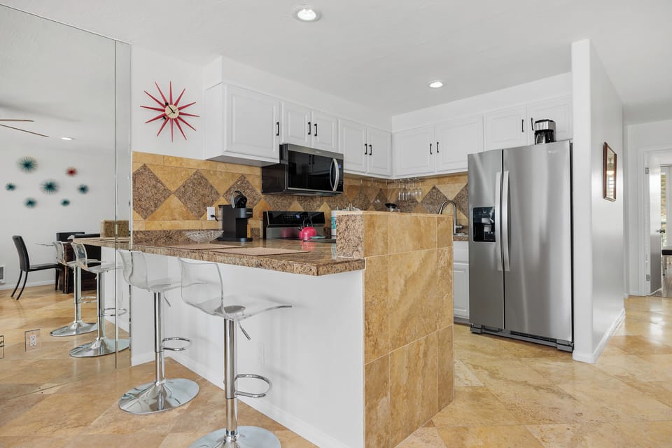 Kitchen and Bar Area