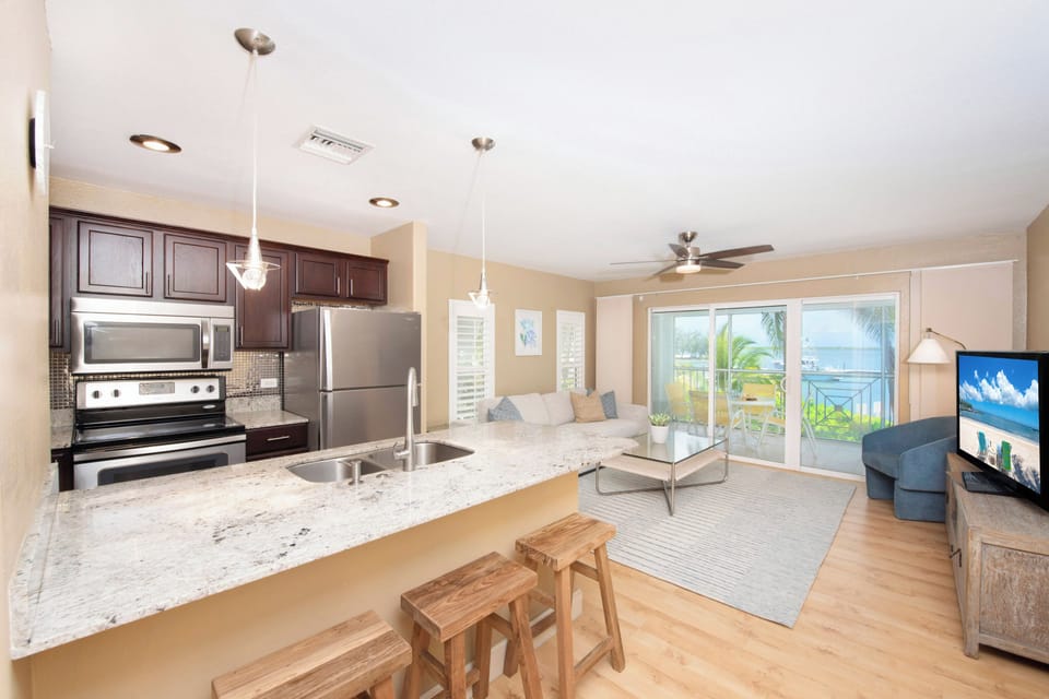 Enjoy an open concept kitchen and living space!
