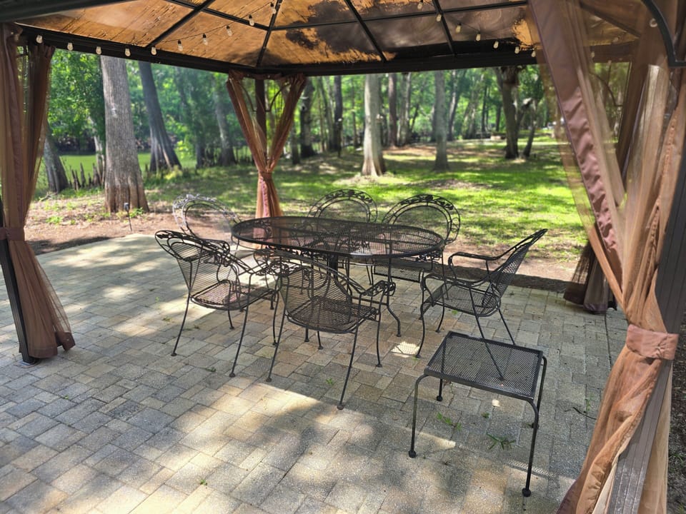 Outside eating area