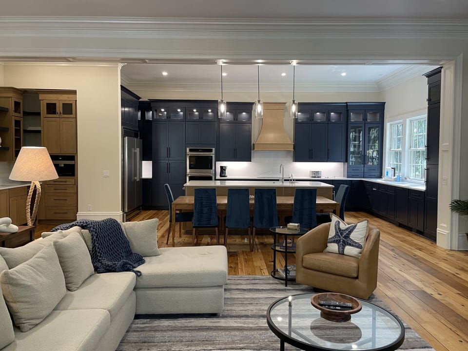House, Multiple Beds, Kitchen, Pool View (2 Belted Kingfisher) | Living area | 42-inch flat-screen TV with digital channels