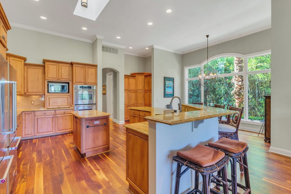 House, Multiple Beds, Pool Access, Pool View (8 West Beach Lagoon) | Private kitchen | Coffee/tea maker, dining table