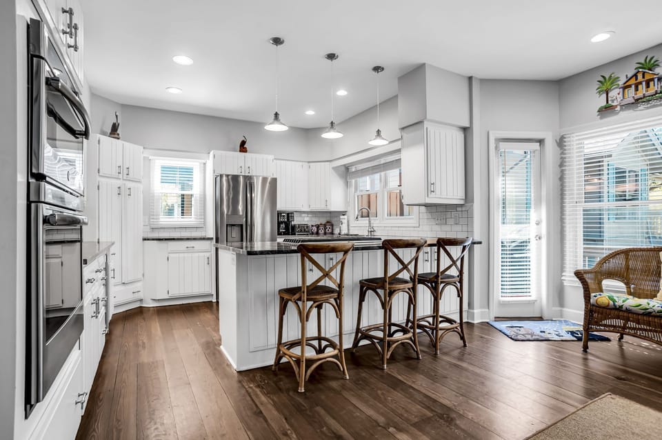 House, Multiple Beds, Kitchen, Pool View (19 Bald Eagle West) | Private kitchen | Coffee/tea maker, dining table