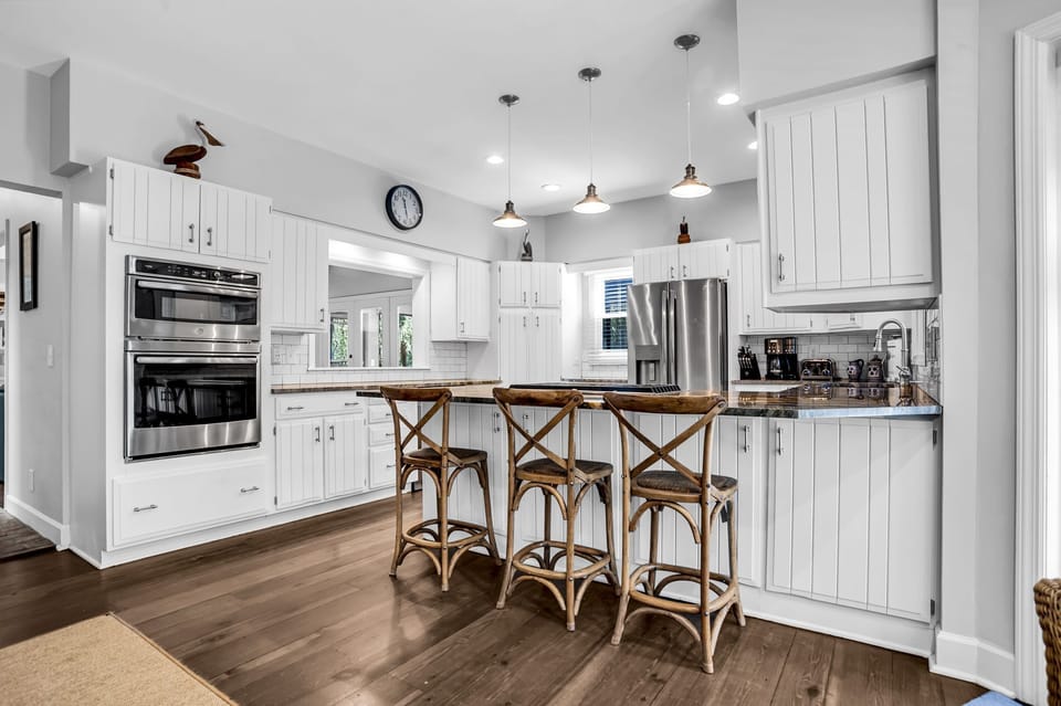 House, Multiple Beds, Kitchen, Pool View (19 Bald Eagle West) | Private kitchen | Coffee/tea maker, dining table