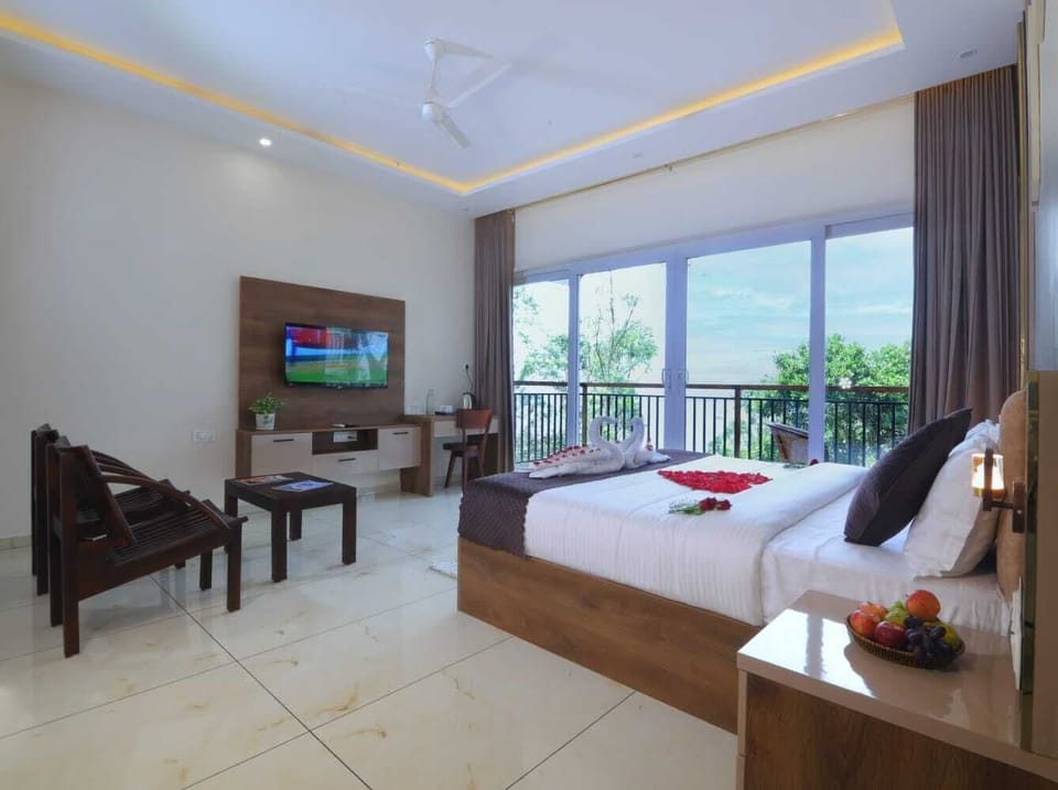 Premium Single Room, 1 King Bed, Air conditioning, Mountain View | Room amenity