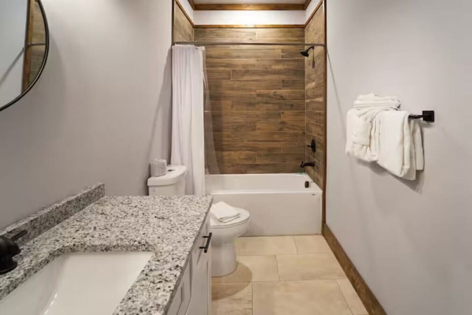 Enjoy a tub soak in this full bath
