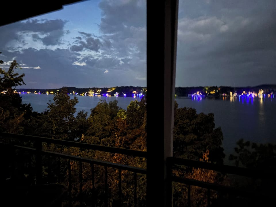 Dusk picture from deck