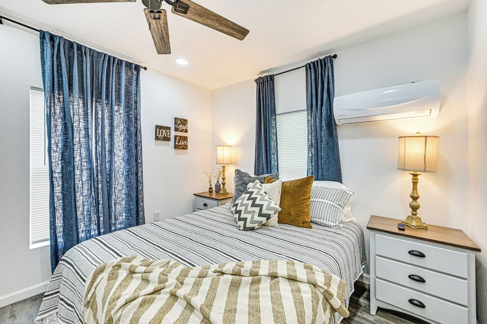 Bedroom 1 | Queen Bed | Linens Provided | Smart TV