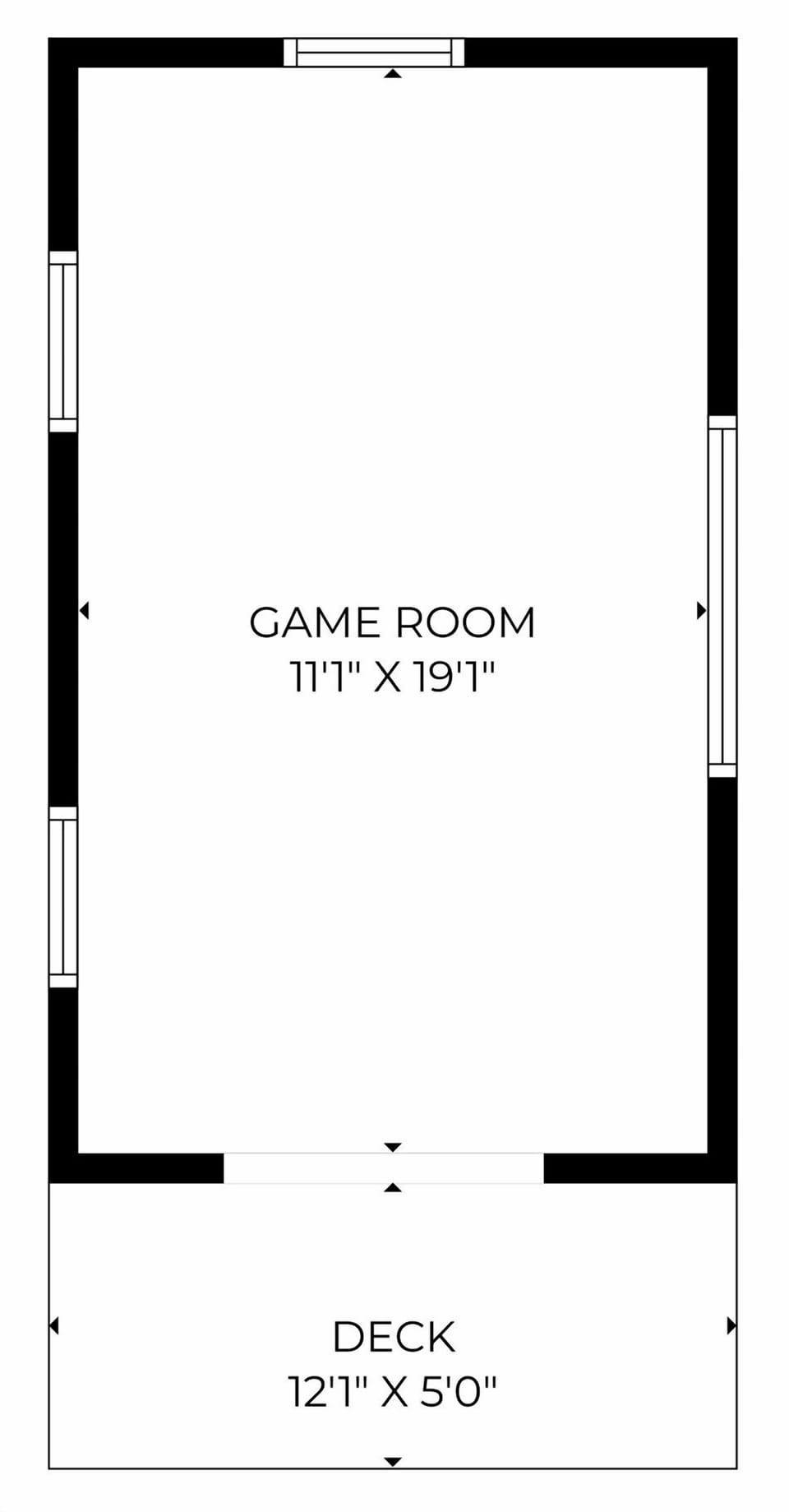 Barn Game Room Floor Plan