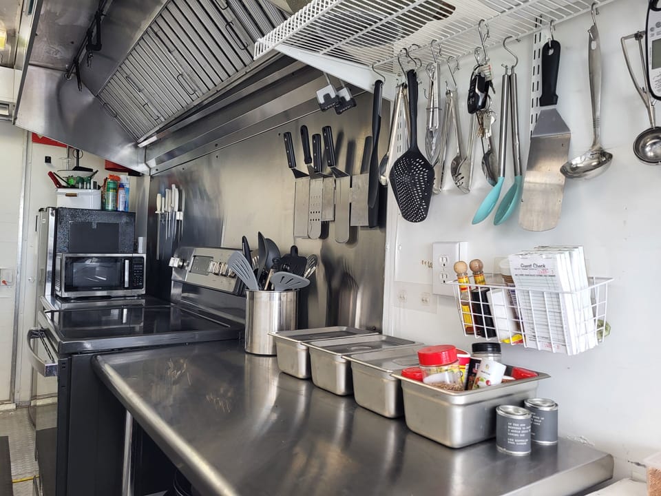 The Pearl prep & cooking area
