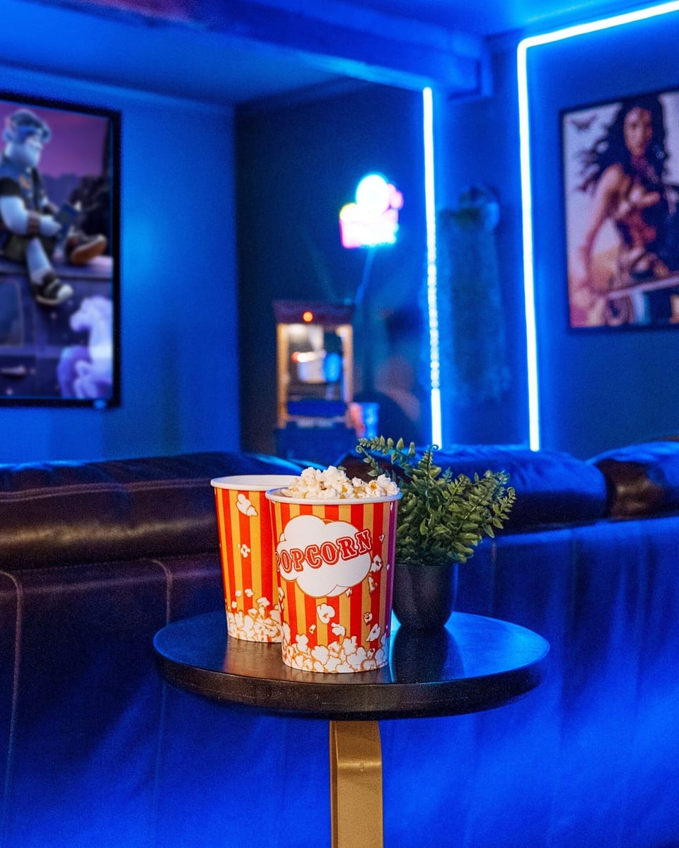 Grab fresh popcorn for a cinematic evening in the theater