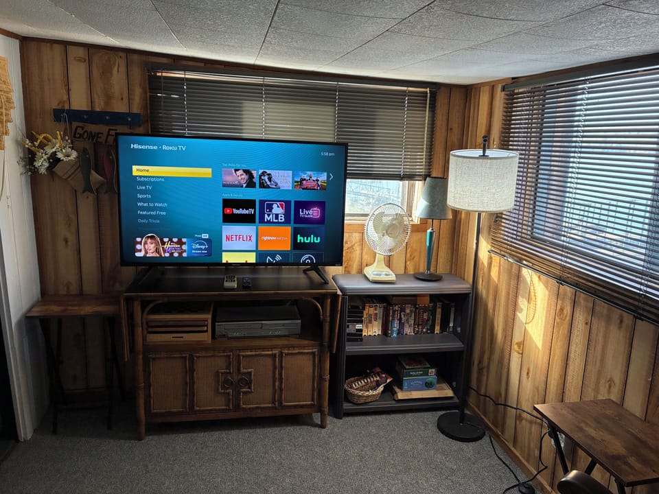 Living room 50 inch Roku 4K TV