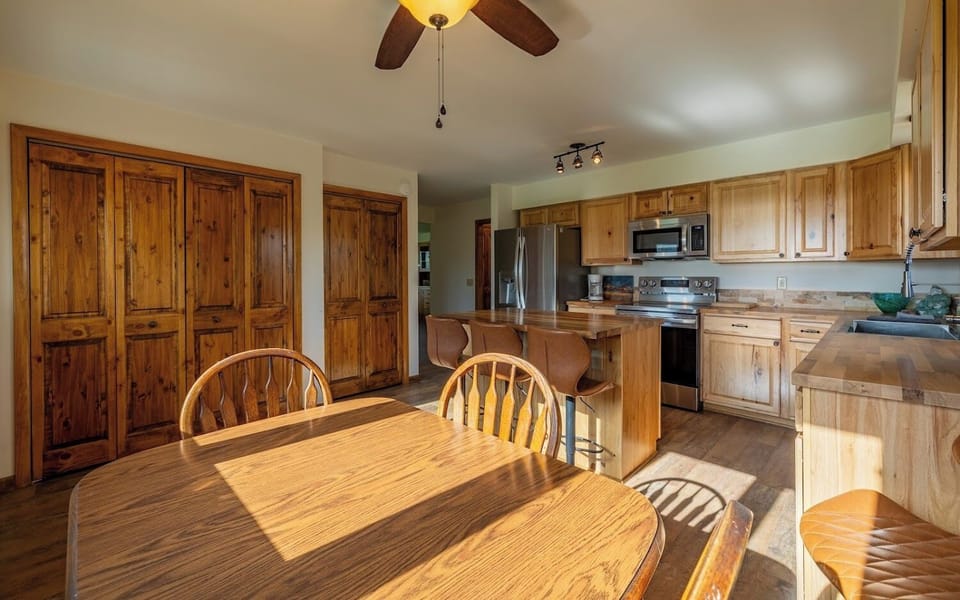 The kitchen is the heart of the home at Sage Retreat