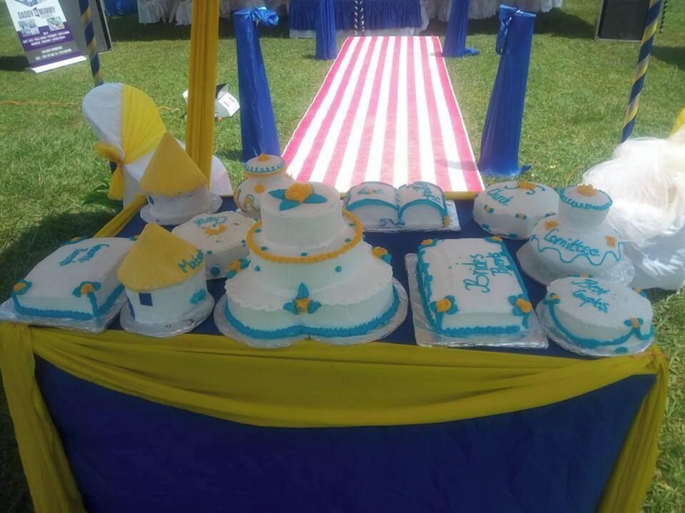 Outdoor banquet area