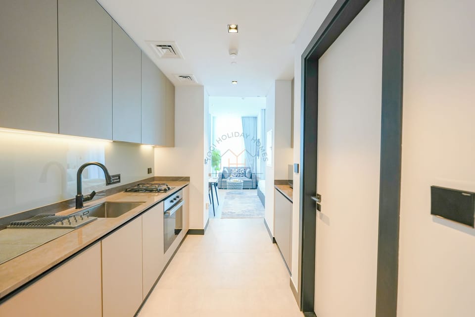 Deluxe Apartment, City View | Private kitchen | Electric kettle, toaster