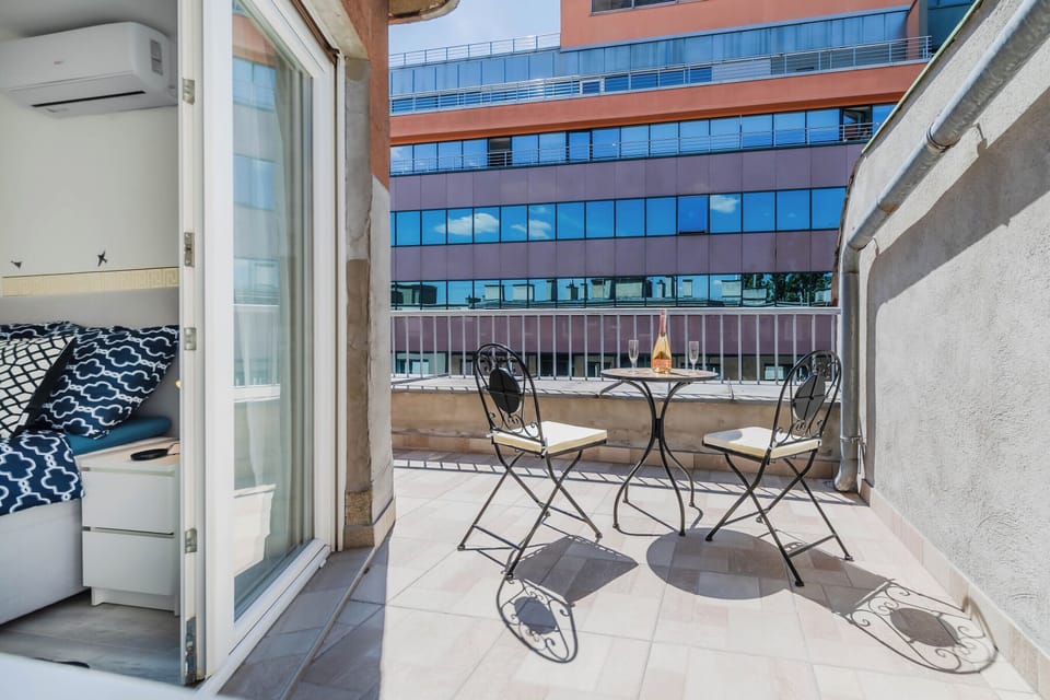 Family Apartment, 1 Bedroom, Microwave (Rooftop Terrace Apartment in Zagreb) | Terrace/patio
