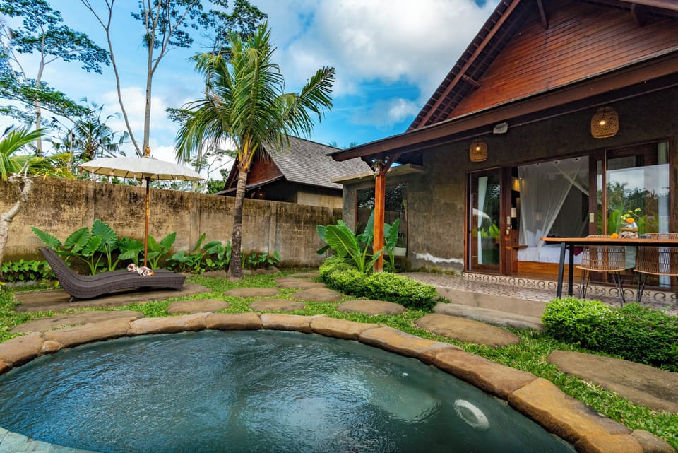 Luxury Villa, 1 King Bed, Private Pool, Garden View | 1 bedroom, premium bedding, desk, laptop workspace