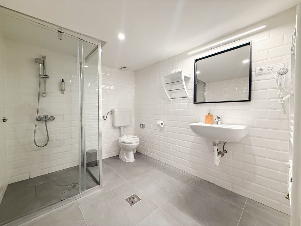 Attic Double Room | Bathroom | Free toiletries, hair dryer, towels, soap