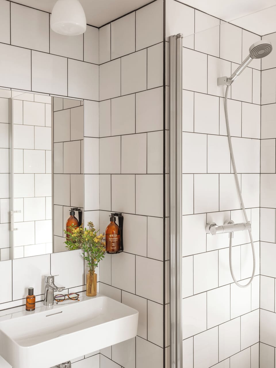 Eco-friendly toiletries, towels, soap, shampoo