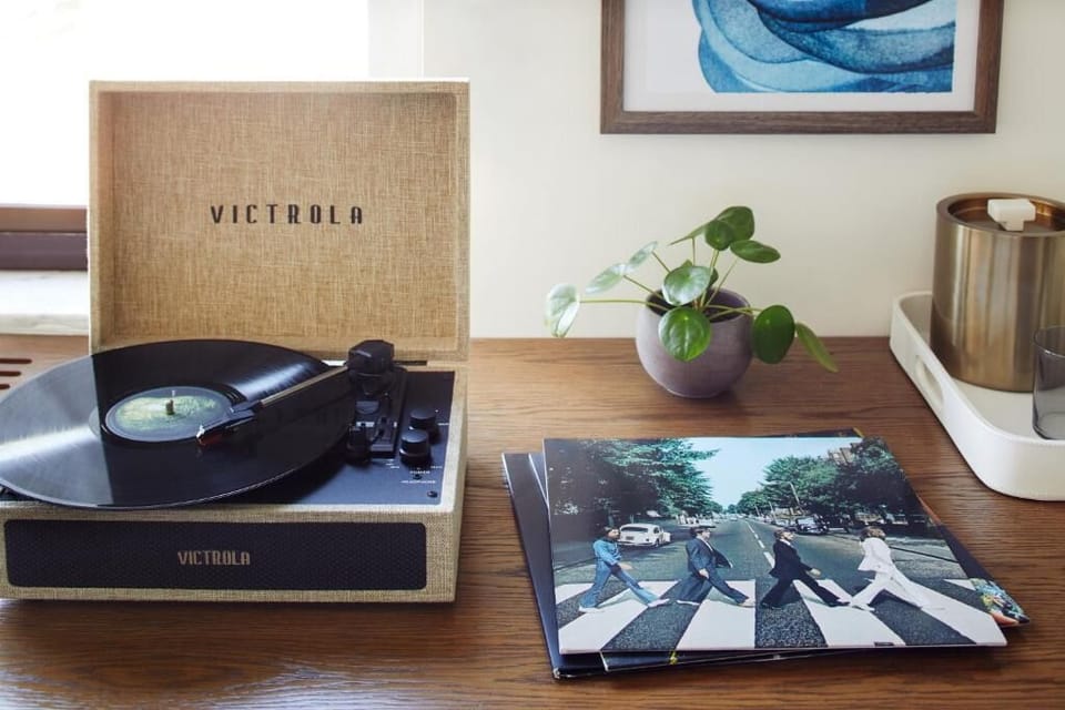 Play your favorite vinyl and savor a slow, cozy evening.