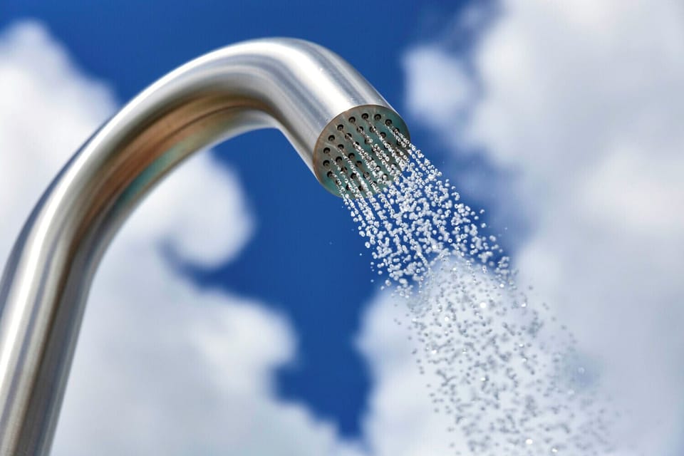 Outside shower