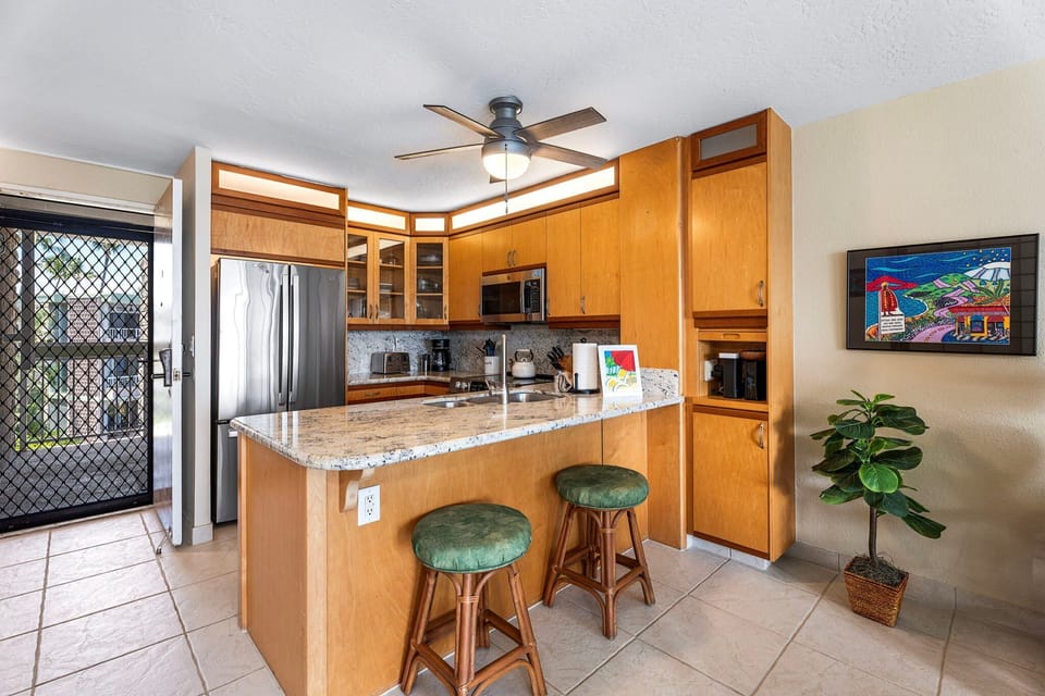 Open Kitchen with Bar Seating