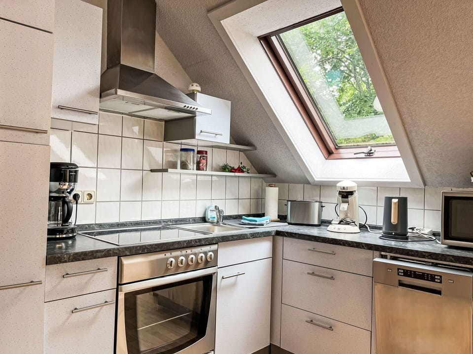 Kitchen, Kitchen Appliance, Major Appliance, Countertop, Home Appliance, Interior Design, Kitchen Stove, Furniture, Ceiling, Cabinetry