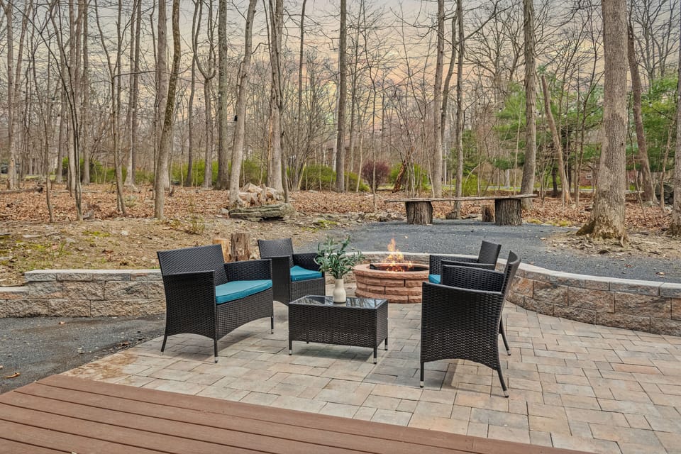 Outdoor space perfect for meals or lounging.