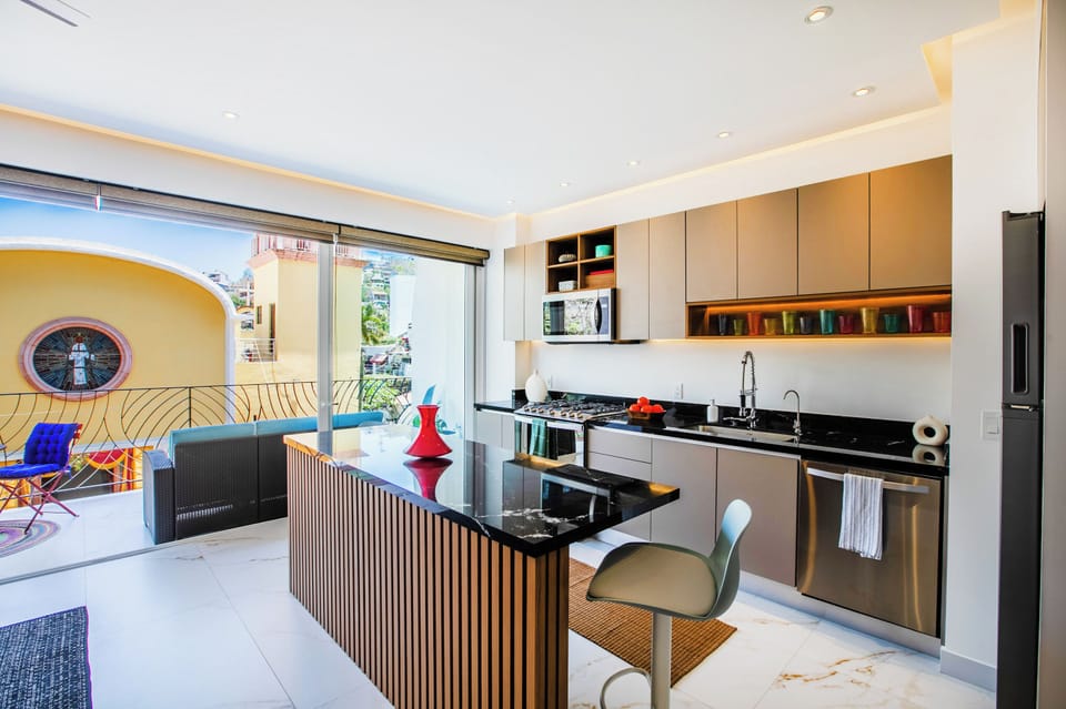Kitchen —  Fully-equipped with modern appliances