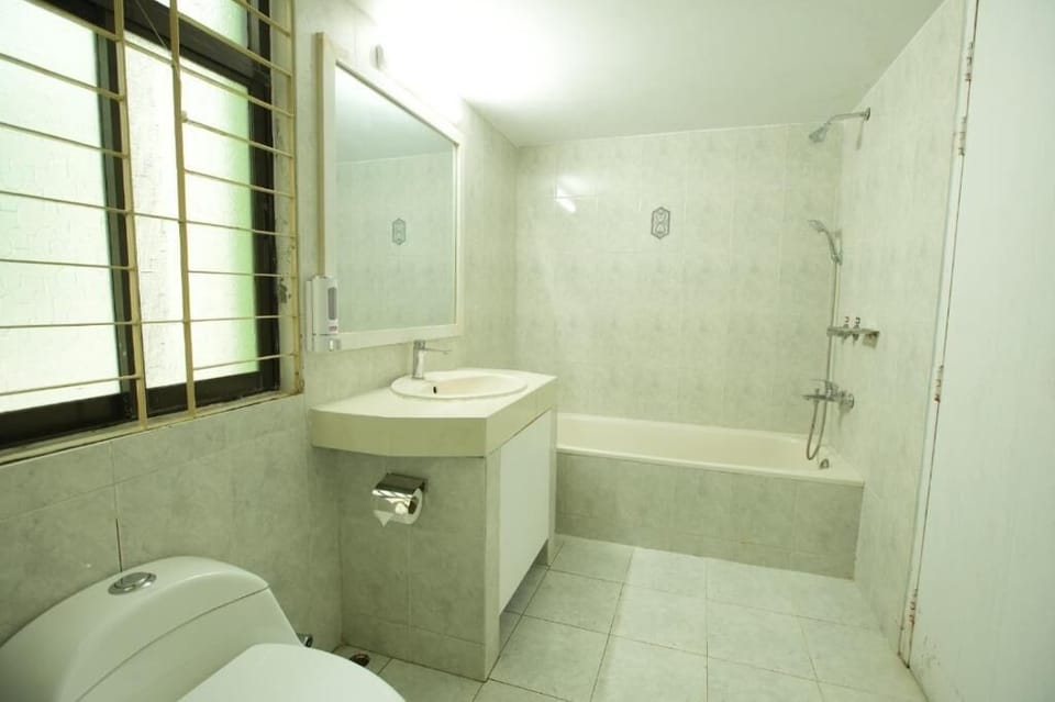 Free toiletries, hair dryer, slippers, towels