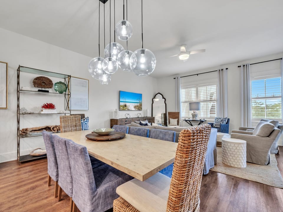 Dining and living room